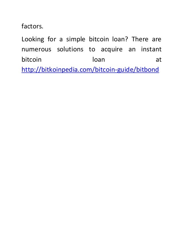 Bitcoin Loan An Overview Of Bitcoin Loan Sites Bitcoin Lending Pla - 